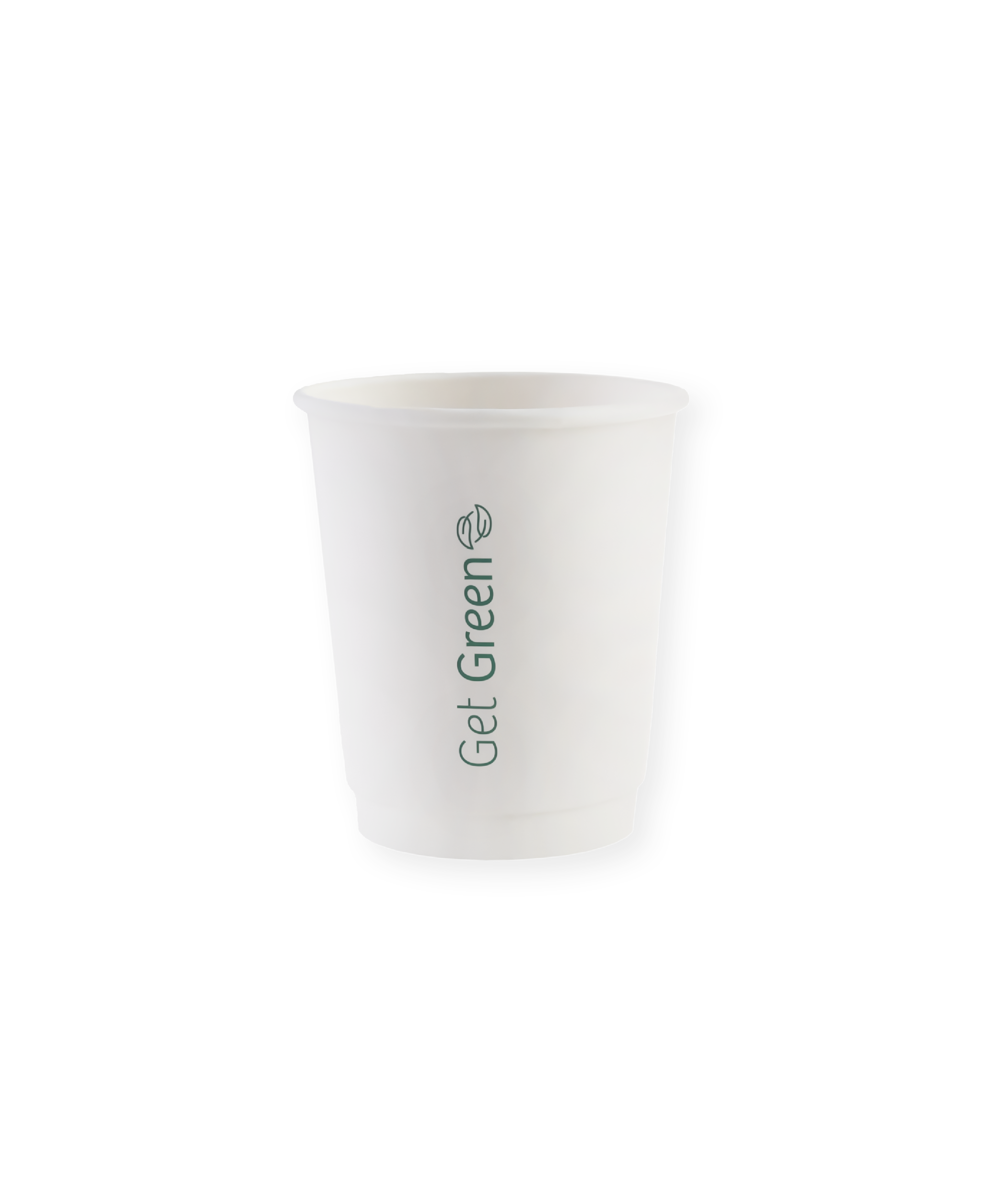 PAPP-TRINKBECHER | WEIß | GET GREEN | 200 ML